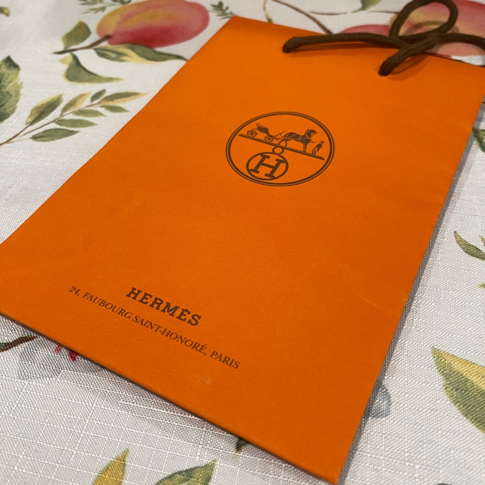 Hermès Orange Gift Bag